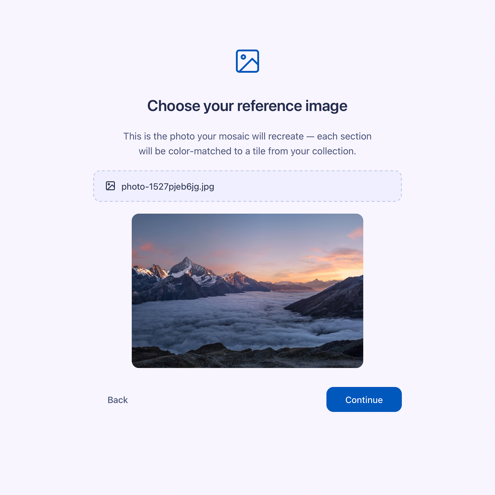 Choose canvas